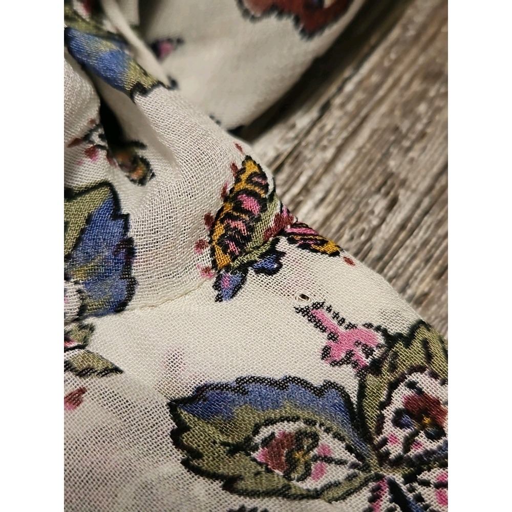 Veronica Beard Saera Floral Print Smocked Chiffon Minidress Sz 6 - Picture 13 of 13